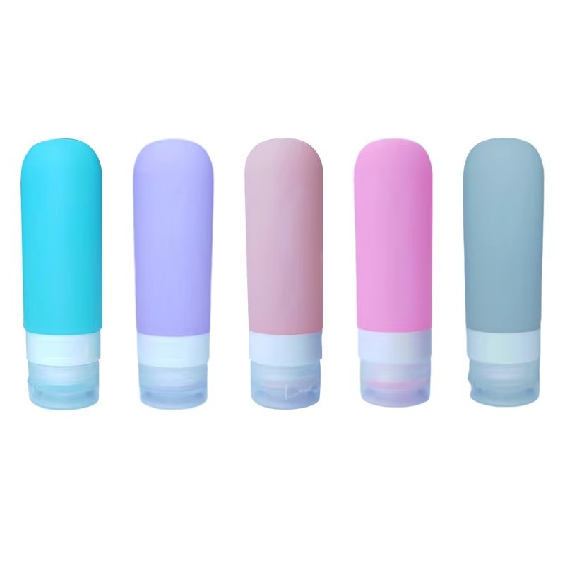 3 oz Leak-Proof Collapsible Silicone Travel Bottle for Toiletries
