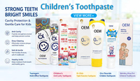 Fournisseur en gros de dentifrice pour enfants contenant du fluorure, antibactérien, anti-caries, probiotique, blanchissant, dentifrice pour enfants