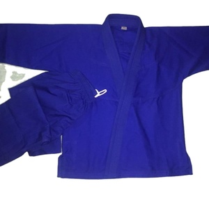Uniformes de karate de jiu jitsu azul para hombre y mujer, talla personalizada, kimono de jiu jitsu brasileño, hecho en Pakistán, precio al por mayor - Product Image 1