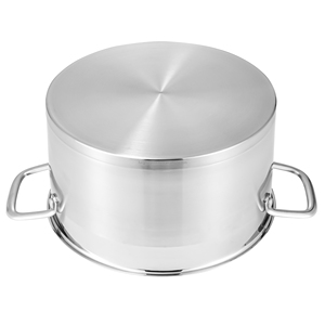 Ensemble de cuisine moderne de 8 pièces en acier inoxydable écologique, casseroles à soupe, poêles et grandes marmites pour usage domestique - Product Image 2