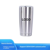 Gobelet de voiture sur mesure de 20 oz en acier inoxydable 304 à double paroi isolé sous vide, avec logo personnalisé et impression par transfert d'eau à motif bois