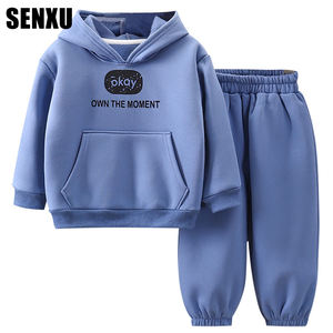 תבנית קריקטורה מזדמנים לילדים חליפת קפוצ 'ון 100% החורף פוליאסטר סגנון חדש - Product Image 3