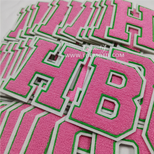 Parche <span class=keywords><strong>de</strong></span> alfabeto griego personalizado para todos los grupos/Parches <span class=keywords><strong>de</strong></span> chenilla con letras griegas/Parches <span class=keywords><strong>de</strong></span> letras griegas <span class=keywords><strong>de</strong></span> fraternidad aplicados con calor - Product Image 3