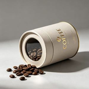 High Quality Child‑Resistant <b>Coffee</b> Paper Tube Food Safe Airtight <b>Can</b> for <b>Coffee</b> Bean Gift Packaging - Product Image 2