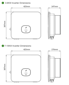 Système solaire photovoltaïque haute efficacité Growatt MOD Series 4000TL3-X 4 kW 4000 W connecté au réseau MOD 4000TL3-X Growatt 4 kW MOD 4000TL3-X - Product Image 3