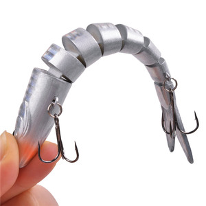 Señuelo articulado de pesca de lubina, cebo de natación de 8 segmentos de 20g, Crankbait, Lucio <span class=keywords><strong>artificial</strong></span>, juego de señuelos de trucha realistas - Product Image 6