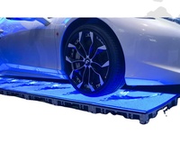 P2.5 Interaktiver LED-Bodenbildschirm für Innenräume, begehbarer Tanzflächen-Fliesenbildschirm, 500x1000 Gehäuse, Acryl, gehärtetes Glas, IP45