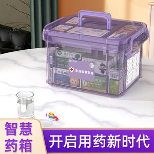 Pastillero Digital Transparente de Gran Capacidad, Material PP, para Uso Doméstico, para Emergencias Médicas - Product Image 6