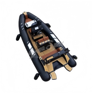 Yacht de luxe de 19 pieds, coque <span class=keywords><strong>semi</strong></span>-<span class=keywords><strong>rigide</strong></span> en aluminium, <span class=keywords><strong>bateau</strong></span> pneumatique Rib580, <span class=keywords><strong>bateau</strong></span> de patrouille à vendre - Product Image 3