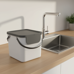 Rotho Waste Container Albula 10 L With Lid And Handle For <b>Kitchen</b> Use - Product Image 3