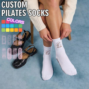 Chaussettes de yoga et de Pilates antidérapantes pour femmes, personnalisables, livraison directe d'usine BiLu, avec design gratuit et marque privée - Product Image 2