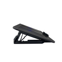 Alas Pendingin Laptop Ergonomis Aluminium Kipas Ganda Ultra-Senyap dengan Hub USB 2-Port dan Desain Pendingin Udara