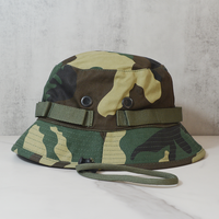 Chapeau de pêcheur de safari Boonie pour l'extérieur, randonnée, pêche, impression personnalisée, camouflage, chapeaux de seau camouflage pour hommes avec cordon