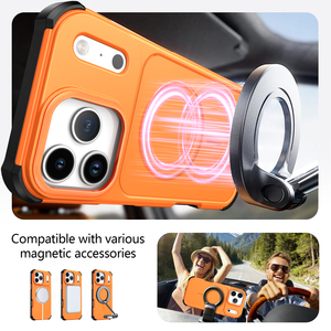 เคสโทรศัพท์ไฮบริดไร้สายกันกระแทกแบบสองในหนึ่งเคสชาร์จโทรศัพท์แบบแม่เหล็กกันกระแทกสำหรับ <span class=keywords><strong>iPhone</strong></span> 17 AIR <span class=keywords><strong>PRO</strong></span> <span class=keywords><strong>MAX</strong></span> 16 PLUS 15 <span class=keywords><strong>14</strong></span> 13 - Product Image 3