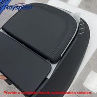 Table de siège pliante de luxe avec chargeur sans fil en cuir PU et plastique, couleur et logo personnalisés pour Mercedes W222 W223 2013-2025, panneau OEM
