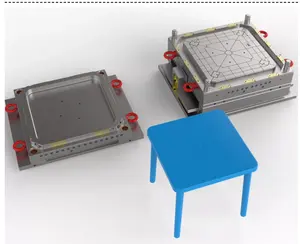 塑料吹塑书桌模具塑料椅子模具，凳子塑料注塑模具