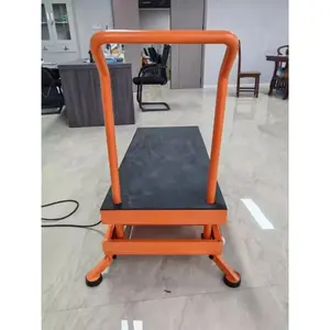 स्वचालित उठाने वाले घोड़े स्टूल इलेक्ट्रिक लिफ्टिंग प्लेटफॉर्म फोल्डिंग मोबाइल हाइड्रोलिक लोड-असर फ्लैटबेड ट्रॉली होइटिंग मशीन - Product Image 4