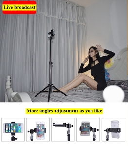 Venta al por mayor de fábrica, soporte de trípode de 50cm, soporte telescópico para cámara de teléfono móvil con 1/4 tornillos, anillo Universal, soporte para luz Selfie - Product Image 4