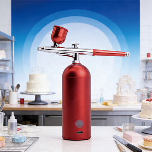 Kit Aerografo Quadrato Senza Fili per Torte con Batteria a Lunga Durata - Strumento Efficiente per Decorazione Dolci per Pasticceri e Chef - Product Image 2