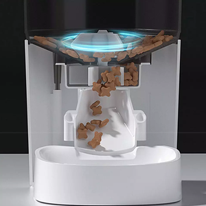 Distributeur de bol pour animaux de compagnie 3L portable connecté en WiFi Chargeur automatique avec verrouillage à clé Source de charge <span class=keywords><strong>Avis</strong></span> anormal - Product Image 5