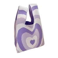 Sac fourre-tout en polyester tricoté grande capacité pour femme, sac seau polyvalent à bandoulière pour le shopping et l'utilisation par les enfants, nouveau design