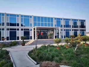 Carter 20ft phẳng gói container nhà với bảng điều khiển bánh sandwich thoáng khí thiết kế hiện đại cho phòng tắm văn phòng đa mục đích sử dụng - Product Image 2