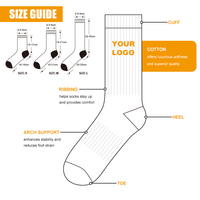 Chaussettes de sport personnalisées en gros avec logo pour hommes – Blanches, noires, grises – Chaussettes d'entraînement athlétiques pas chères