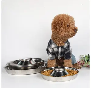 Environmentally Friendly Materials Luxury Metal Pet Tilt Bowl Insulated Stainless Steel Dog Bowls