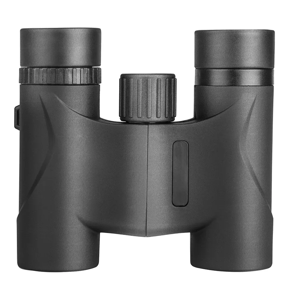 Custom logo high definition black 8*22 compact and portable travel binoculars