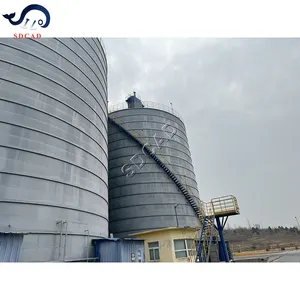 SDCAD marque personnalisée 6000-500000 tonnes acier plaque entrepôt silo réservoir ciment silo