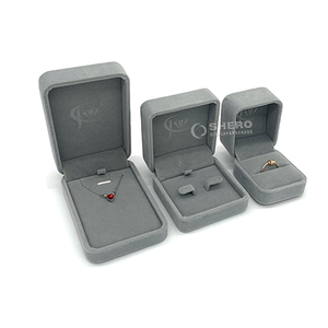 Sturdy Velvet Jewelry Box <b>Set</b> with Multi Colors for Diamond Pearl for Custom Logo Available for Bulk Order High Quality - Product Image 3