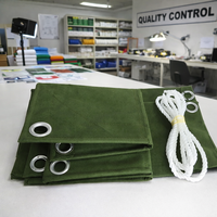 Bâche en toile robuste avec œillets antirouille, couverture polyvalente pour auvent, tente, toit, camping, stockage de bois, bâche de camion