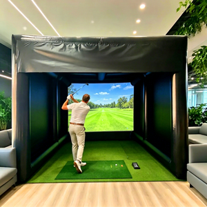 Simulador de Golf Inflable Personalizado, Impermeable, de PVC, con Pantalla de Proyección, Color Personalizado, Putting Green, Entrenador de Swing para Golf - Product Image 1
