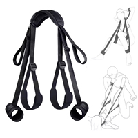 Kit de bondage pour adultes, ensemble de restraints pour lit, étanche, respectueux de l'environnement, menottes, sangles réglables pour le cou, la cuisse et la cheville, SM pour couples