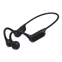 X22 Headset Bluetooth, konduksi tulang asli untuk Headset Bluetooth memori 32g IPX8 tahan air untuk olahraga luar ruangan berlari berenang. JL LED untuk Olahraga