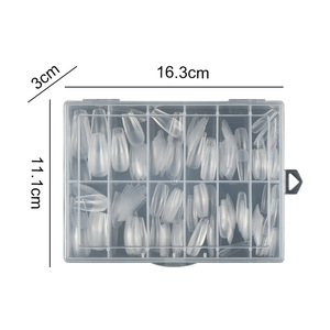 240pcs Flexible Soft Gel <b>Nail</b> Tips Full Cover French Coffin Oval Stiletto ABS Press on <b>Extension</b> <b>Nails</b> - Product Image 5