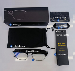 Kính râm thông minh E13-c BT trả lời/từ chối cuộc gọi điều khiển âm nhạc hỗ trợ giọng nói điều khiển cử chỉ không thấm nước Máy ảnh từ xa nhẹ - Product Image 4