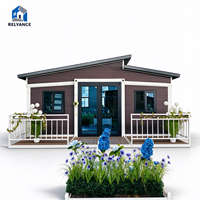 Kit de mini-maison RELYANCE pour bureau, bâtiment de bureau à faible coût, prêt à être expédié, entrepôt préfabriqué, 2 chambres avec terrasse