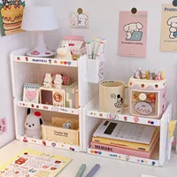 Support de rangement mural perforé pour bureau avec porte-stylos et crochets, organisateur d'objets divers pour bureau, décoration de chambre, accessoires de rangement pour la maison