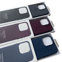 Coque de téléphone magnétique tissée fine de qualité d'origine pour iPhone 15 Pro Max Plus coque de téléphone avec emballage