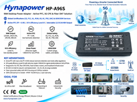 Adaptor Daya Desktop OEM/ODM 96W 12/19/24/48Vdc PFC 0.99 Efisiensi 91% Kelas-I Level VI untuk 5G CPE&Fiber ONT Hynapower HP-A96S