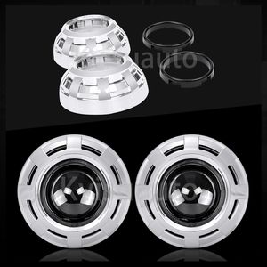 CQL-lente de Faro de 2,5 pulgadas, lente de proyector HID <span class=keywords><strong>Bi</strong></span> <span class=keywords><strong>Xenon</strong></span> H1 H4 <span class=keywords><strong>H7</strong></span> con cubierta plateada Apollo 3,0 - Product Image 3