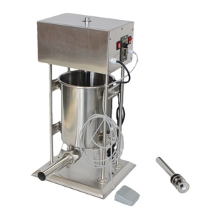 Petite machine à farcir les saucisses électrique verticale commerciale, <span class=keywords><strong>poussoir</strong></span> à saucisses en acier inoxydable - Product Image 5