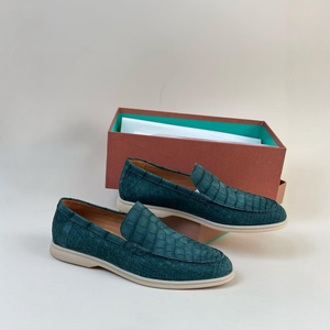 Mocassins en cuir de crocodile 100% véritable, chaussures décontractées à enfiler pour homme, mocassins en cuir de crocodile pour homme - Product Image 3