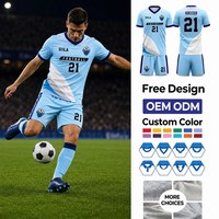 Maillot de football personnalisé OEM ODM en polyester, impression par sublimation intégrale, séchage rapide, évacuation de l'humidité, uniforme de football pour hommes et jeunes, vente en gros