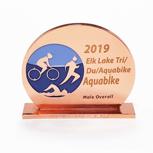 Oneway Wholesale Custom 3D Metal Medal Award Gold Silver Bronze Medal Triathlon Marathon Running Sports Medal - Product Image 4