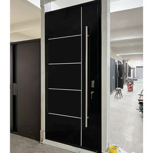 Porte de sécurité en acier de style européen 36x80 Porte d'entrée principale en une seule pièce pour la maison Entrée principale pour portail Porte en métal de sécurité - Product Image 4