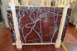 Rosso Levanto Azulejo de mármol Elazig Visne Turquía Rojo Blanco Fábrica de alto grado Proyecto de gama alta y lujo - Product Image 5