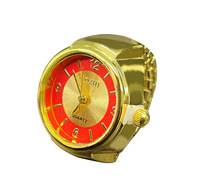 Bijoux de montre Y2K en acier inoxydable plaqué or Bagues de montre carrées à mouvement numérique minimaliste à quartz