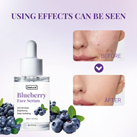 Serum Wajah Anti Penuaan Blueberry untuk Melembapkan Kulit Mengurangi Kerutan untuk Semua Jenis Kulit